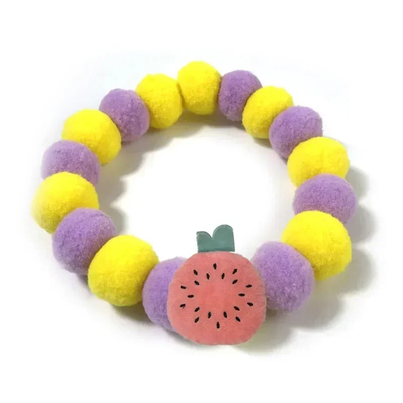 Haustier-Halstuch mit Pompons - Niedliches Halsband für Hunde & Katzen