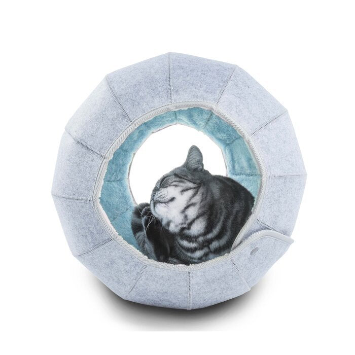 Faltbarer Katzentunnel mit Höhle – Multifunktionales Spielzeug & Bett für Katzen