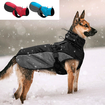 Waterproof Big DWasserdichter Hundemantel mit Geschirr