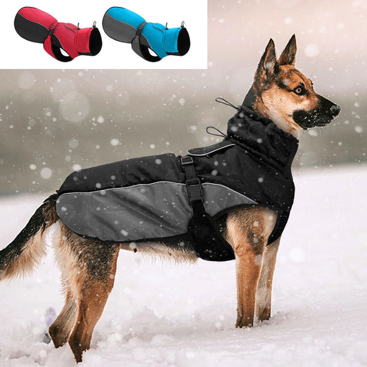 Waterproof Big DWasserdichter Hundemantel mit Geschirr