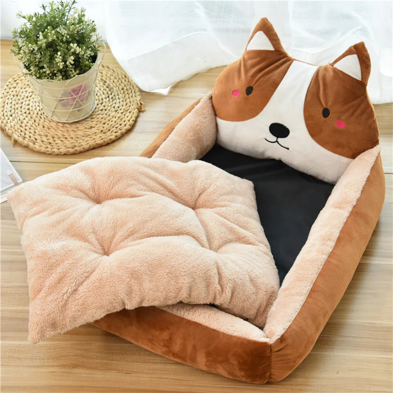 Haustierbett Winter-warm - Waschbares Sofa für Hunde & Katzen bis 6kg