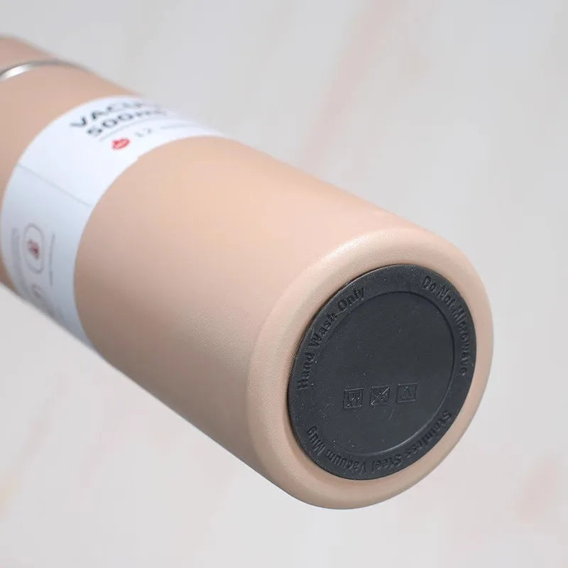 Thermoflasche 500ml Edelstahl - Vakuumisoliert für Kaffee & Tee