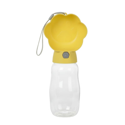 2-in-1 Hunde Wasserflasche mit Futterbehälter – Tragbare Auslaufsichere Outdoor Trinkflasche für Hunde & Katzen