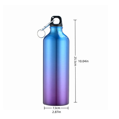 Sport Trinkflasche 750ml Aluminium - Auslaufsicher für Fahrrad & Outdoor