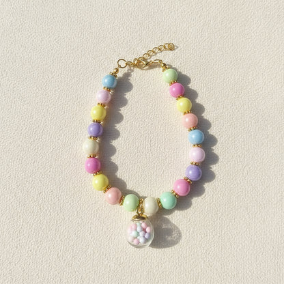 Buntes Perlen-Halsband für Hunde & Katzen – Handgefertigt, verstellbar & edles Design