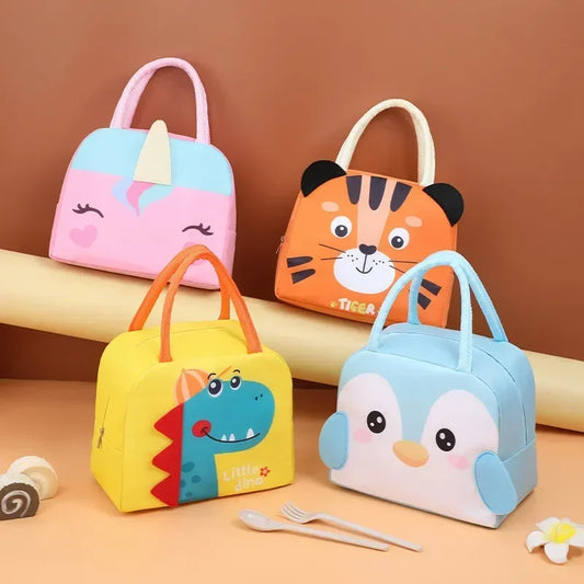 Isolierte Lunchbox-Tasche Kinder - 3D Cartoon Thermotasche für Schule