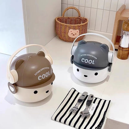 Edelstahl Lunchbox 304 - Auslaufsicher & Mikrowellengeeignet für Schule