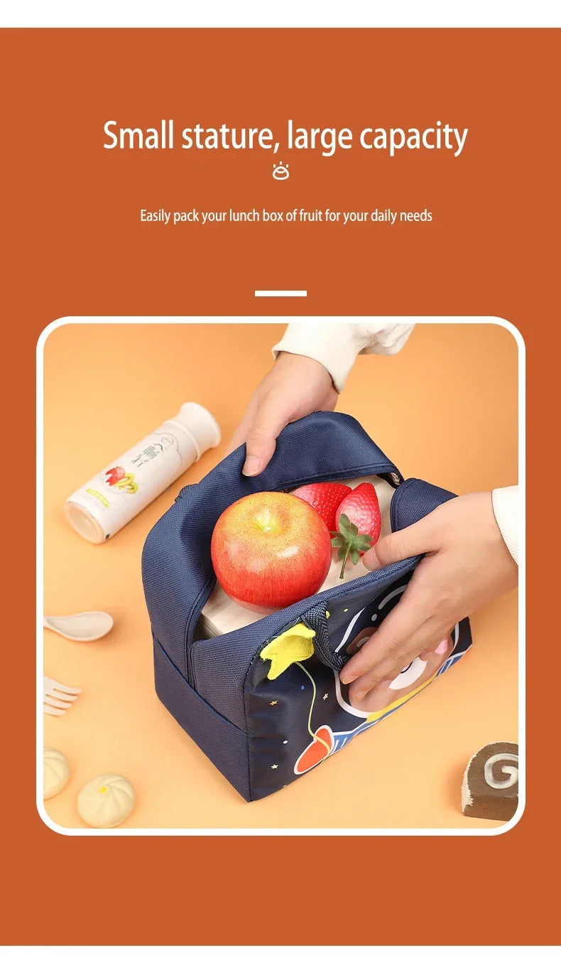 Isolierte Lunchbox-Tasche Kinder - 3D Cartoon Thermotasche für Schule