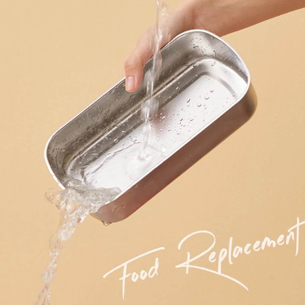 Elektrische Lunchbox - Warmhaltefunktion ohne Wasser | Edelstahl
