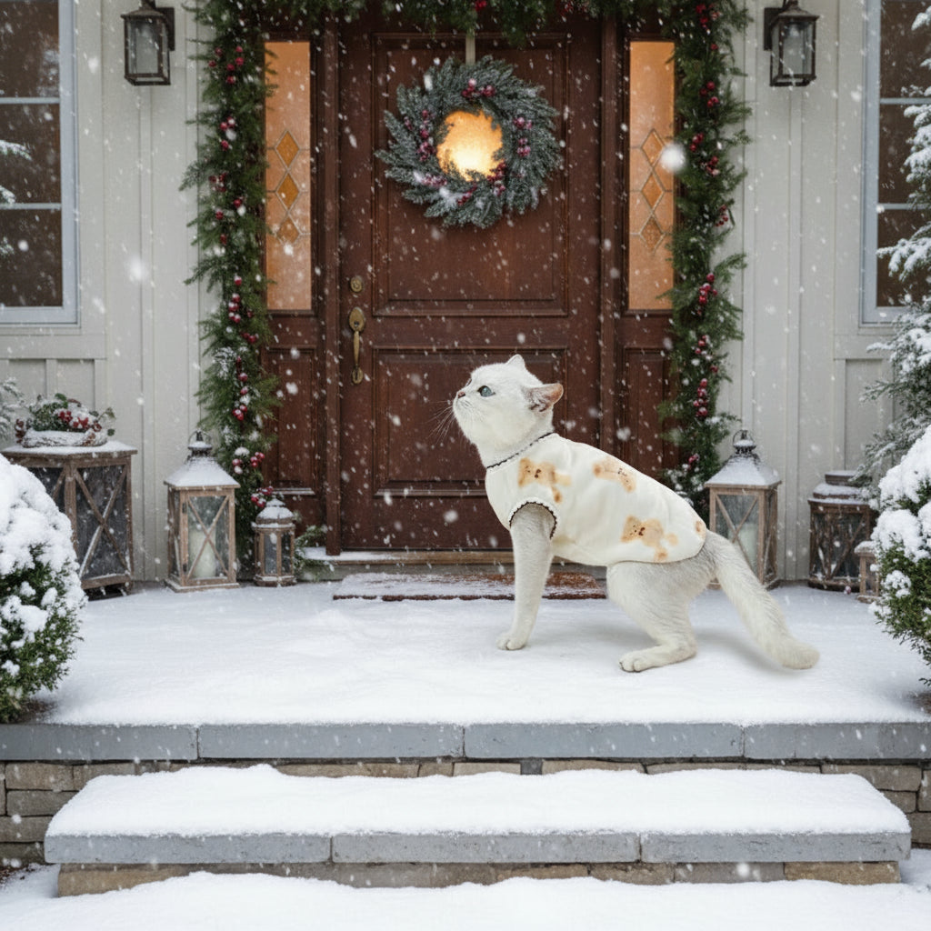 Warme Winterjacke für Katzen & kleine Hunde – weiche Fleeceweste für kalte Tage