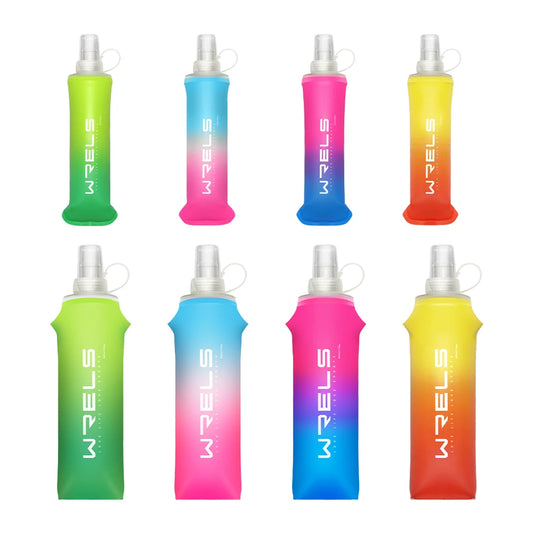 Sport TPU Faltflasche 250ml/500ml - Ultraleicht für Laufen, Marathon & Outdoor - 8 Farben