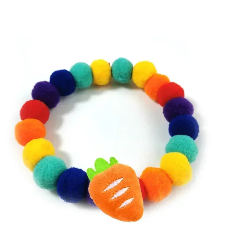 Haustier-Halstuch mit Pompons - Niedliches Halsband für Hunde & Katzen