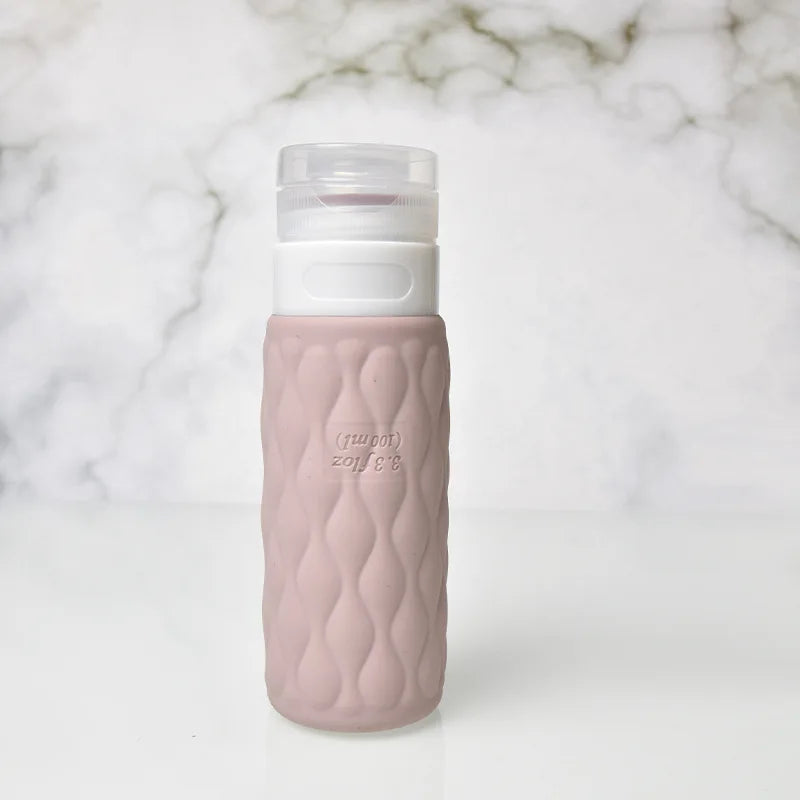 100ml Reiseflasche Silikon - Nachfüllbar & Auslaufsicher für Handgepäck