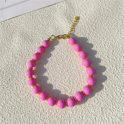 Buntes Perlen-Halsband für Hunde & Katzen – Handgefertigt, verstellbar & edles Design