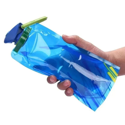 Faltbare Wasserflasche 700ml - Ultraleicht & Platzsparend für Sport, Outdoor & Reisen