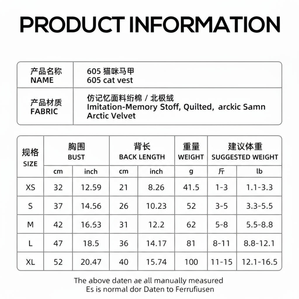 Warme Winterweste für Katzen und kleine Hunde – wasserabweisend, weich gefüttert, ideal für kalte Tage