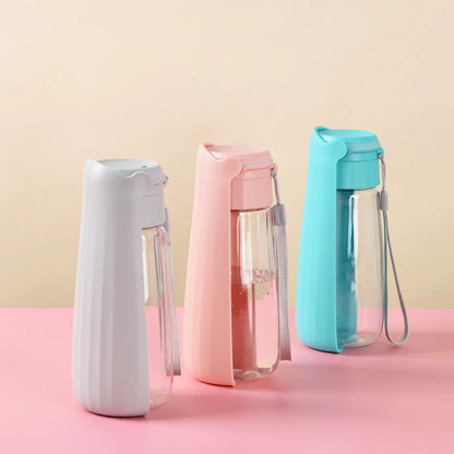 Portable Hundetrinkflasche 550 ml – Faltbar, Auslaufsicher & Ideal für Outdoor-Aktivitäten