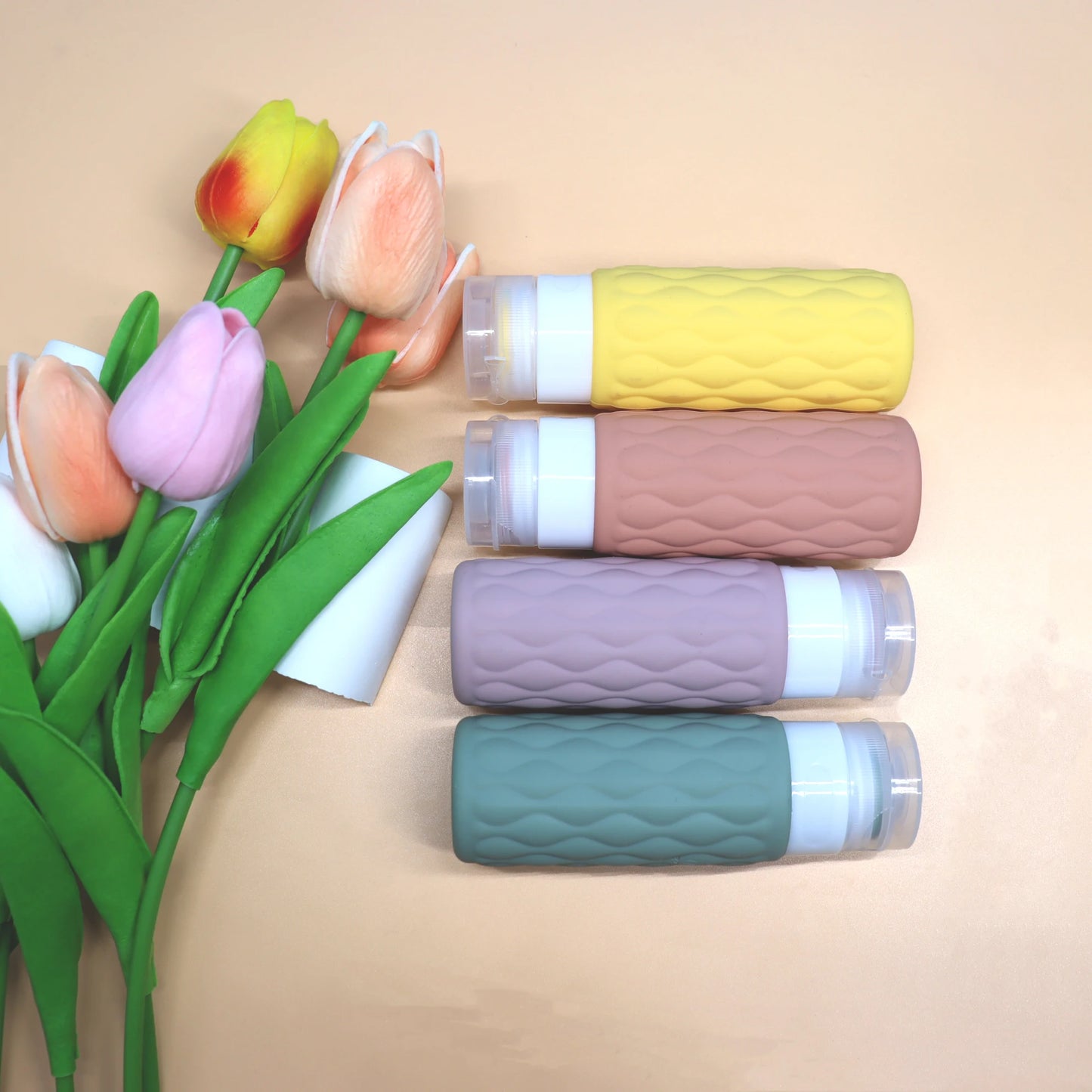 100ml Reiseflasche Silikon - Nachfüllbar & Auslaufsicher für Handgepäck