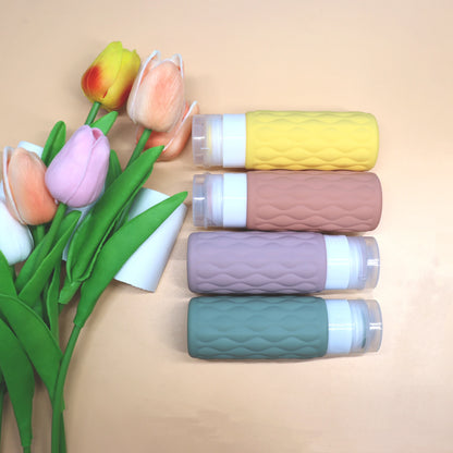 100ml Reiseflasche Silikon - Nachfüllbar & Auslaufsicher für Handgepäck