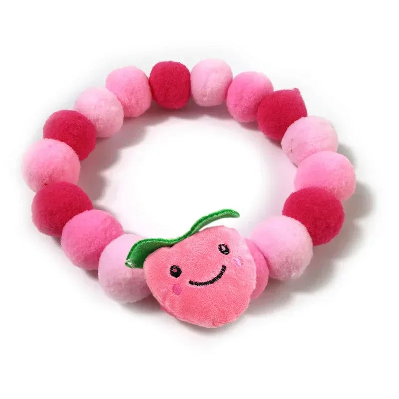 Haustier-Halstuch mit Pompons - Niedliches Halsband für Hunde & Katzen