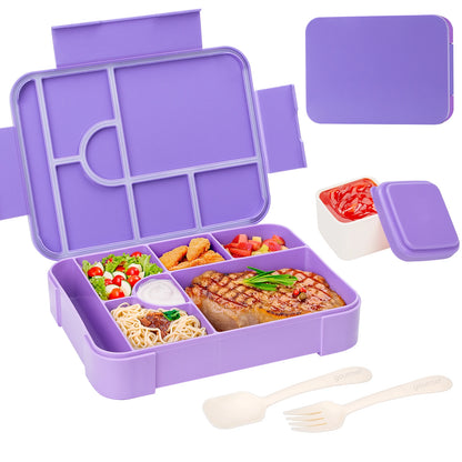 Bento Lunchbox 1330ml - Auslaufsicher mit Fächern für Büro & Schule