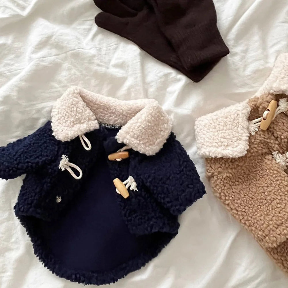 Wärmender Hundemantel mit Fellkragen – kuscheliger Wintermantel für kleine & mittelgroße Hunde