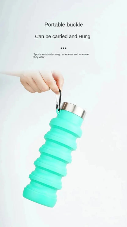 Faltbare Wasserflasche Silikon - BPA-frei & Tragbar für Outdoor & Wandern