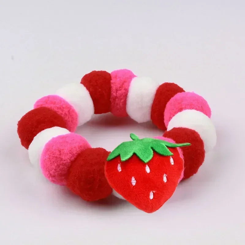 Haustier-Halstuch mit Pompons - Niedliches Halsband für Hunde & Katzen