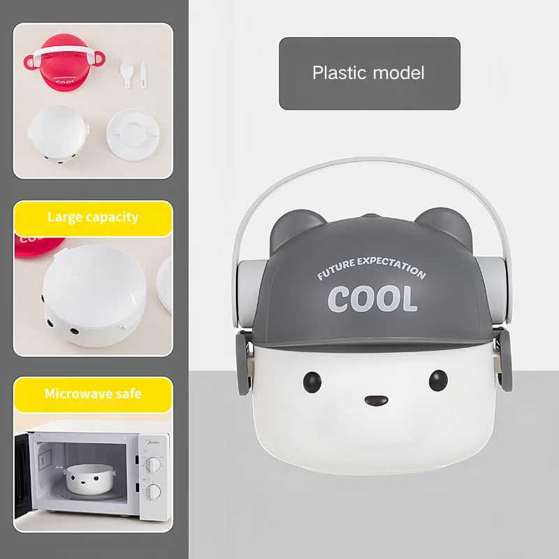 Edelstahl Lunchbox 304 - Auslaufsicher & Mikrowellengeeignet für Schule