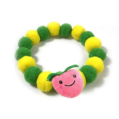 Haustier-Halstuch mit Pompons - Niedliches Halsband für Hunde & Katzen