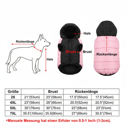 Winterjacke für große Hunde – Wasserdicht für Labrador, Retriever & Bulldogge
