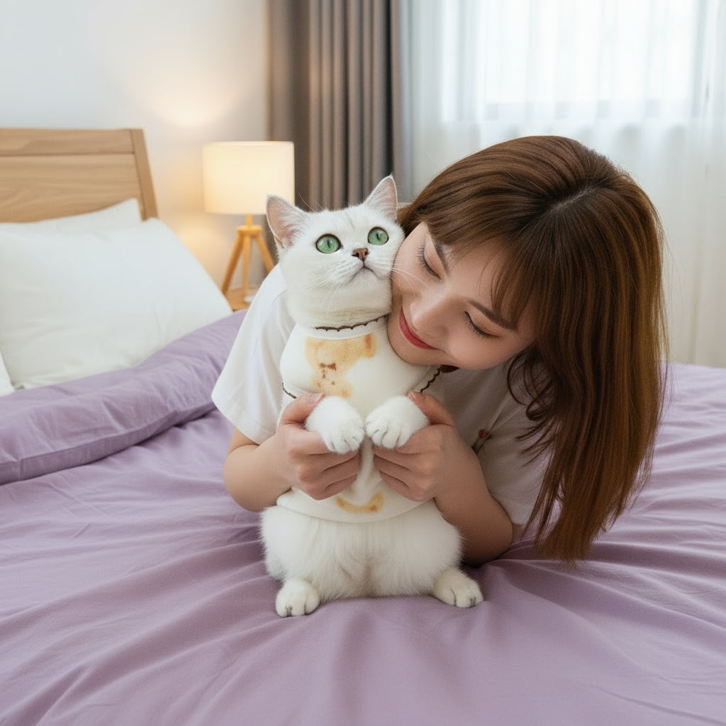 Warme Winterjacke für Katzen & kleine Hunde – weiche Fleeceweste für kalte Tage