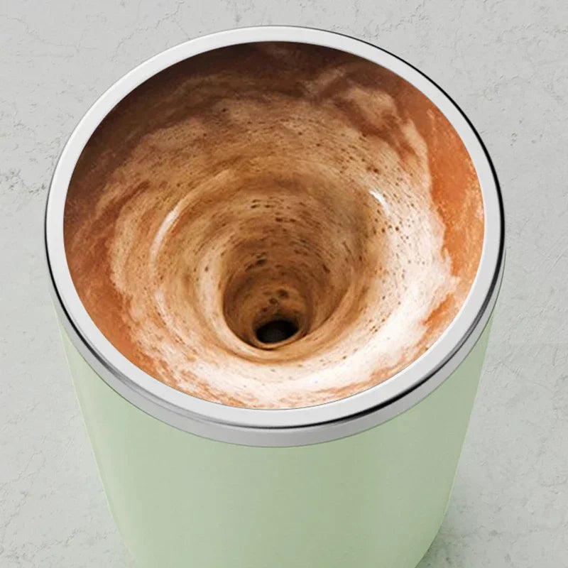 Elektrischer Selbstrührender Kaffeebecher 350ml – Automatisch, wiederaufladbar & magnetisch
