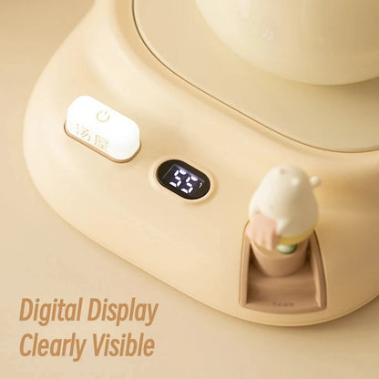 40W Tassenwärmer elektrisch - Getränkewärmer mit 4 Temperaturstufen für Kaffee, Tee & Milch