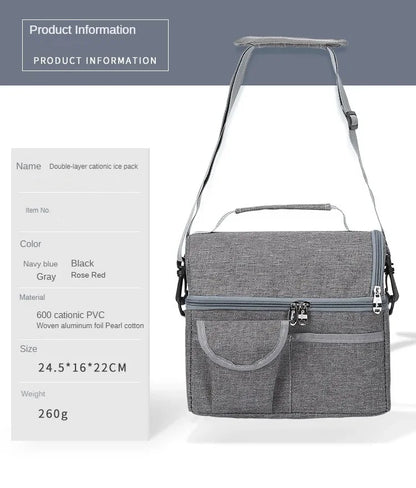 Isolierte Lunchtasche 8L – Kühltasche für Arbeit, Schule & Picknick