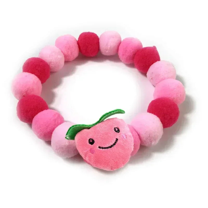Haustier-Halstuch mit Pompons - Niedliches Halsband für Hunde & Katzen