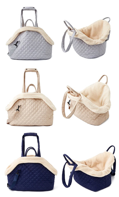 Haustier-Handtasche Katzen - Gesteppte Schultertasche für Herbst & Winter