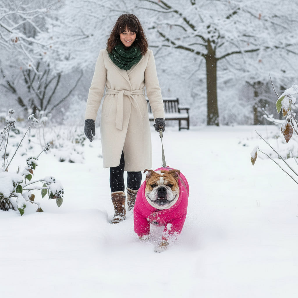 Wasserfeste Winterjacke für Hunde – warm, reflektierend & winddicht