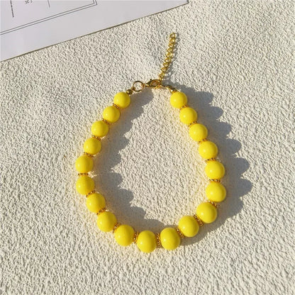 Buntes Perlen-Halsband für Hunde & Katzen – Handgefertigt, verstellbar & edles Design