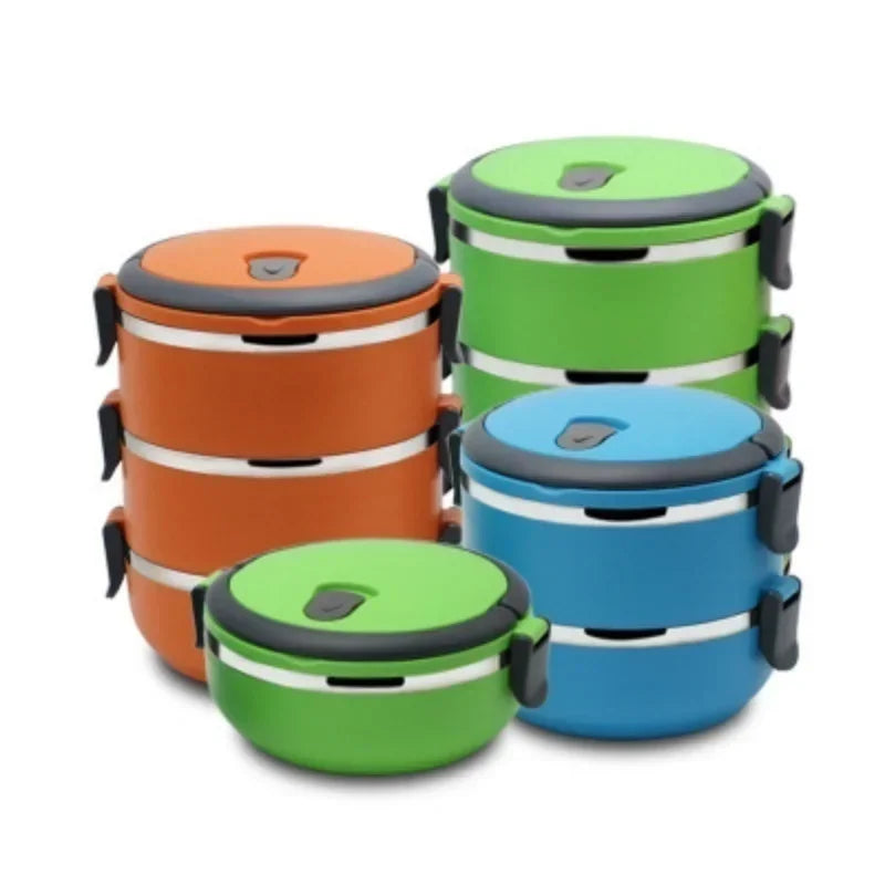 Edelstahl Lunchbox Kinder - Isolierte Bento Box 1-4 Fächer