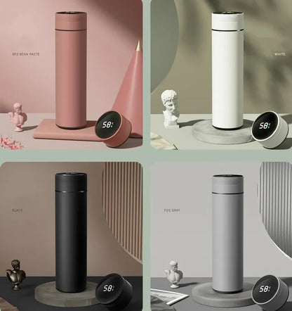 Thermobecher 500ml mit Temperaturanzeige – Edelstahl Isolierbecher | Geschenkidee