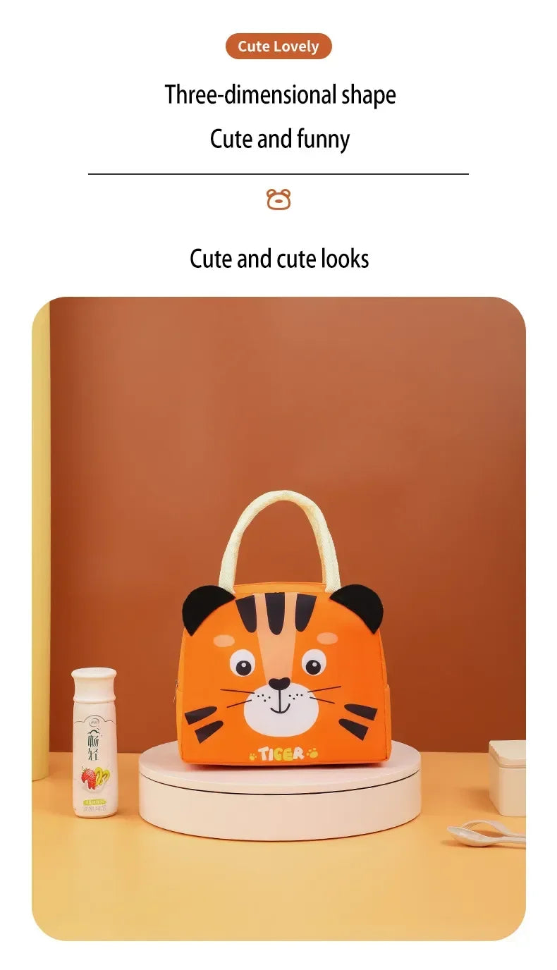 Isolierte Lunchbox-Tasche Kinder - 3D Cartoon Thermotasche für Schule
