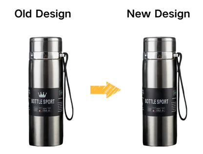 Thermoskanne 1L Edelstahl – Hält 24h kalt & 12h heiß | Isolierflasche