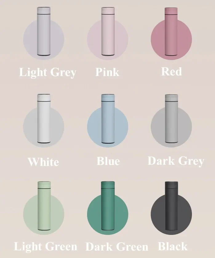 Thermobecher 500ml mit Temperaturanzeige – Edelstahl Isolierbecher | Geschenkidee