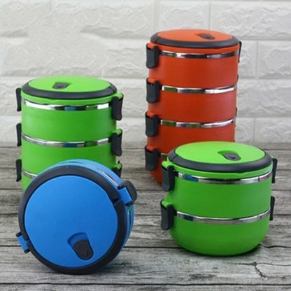 Edelstahl Lunchbox Kinder - Isolierte Bento Box 1-4 Fächer