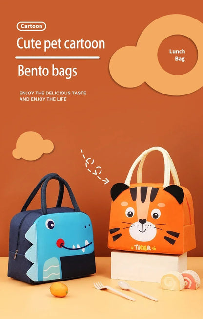 Isolierte Lunchbox-Tasche Kinder - 3D Cartoon Thermotasche für Schule