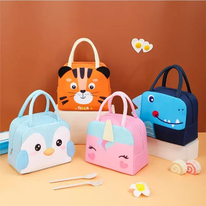 Isolierte Lunchbox-Tasche Kinder - 3D Cartoon Thermotasche für Schule