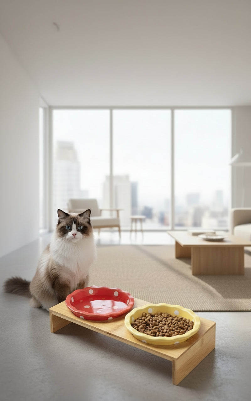 Keramik Futternapf für Katzen | Rutschfest & Hygienisch