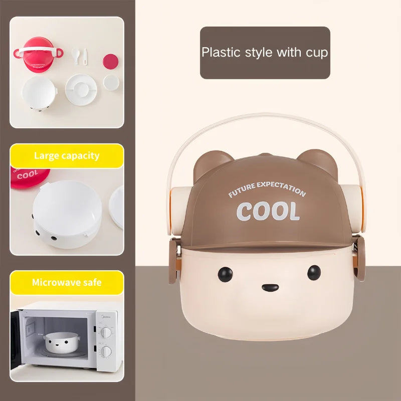 Edelstahl Lunchbox 304 - Auslaufsicher & Mikrowellengeeignet für Schule