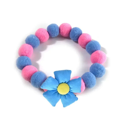 Haustier-Halstuch mit Pompons - Niedliches Halsband für Hunde & Katzen